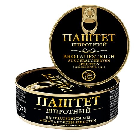 деталь Шпротный паштет 240г Best Time