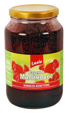 деталь Zavařenina malinová Emelja 1,2kg