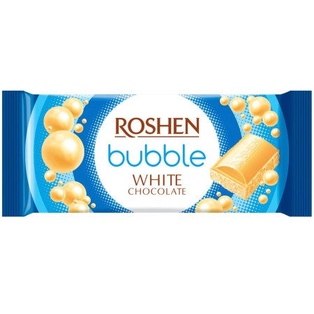 деталь Шоколад белый пористый 80г Roshen 