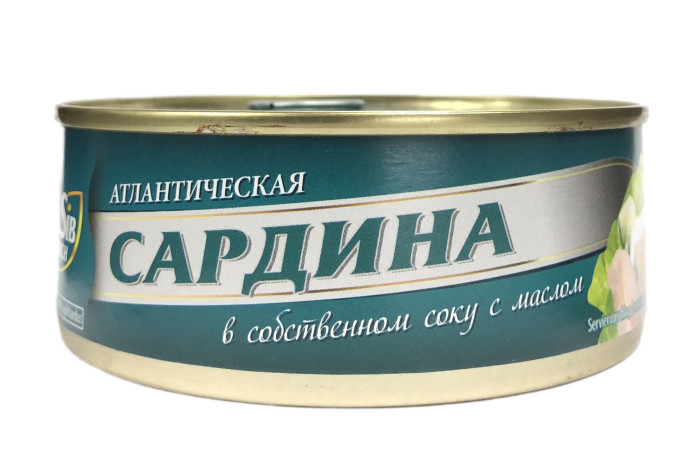 деталь Сардина атлантическая в масле 240г