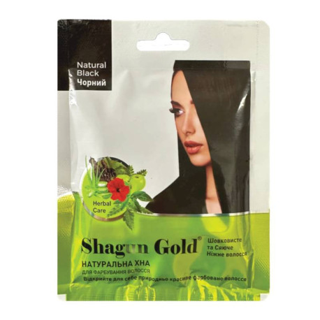 деталь Натуральная хна для волос чёрная 25 г Shagun Gold