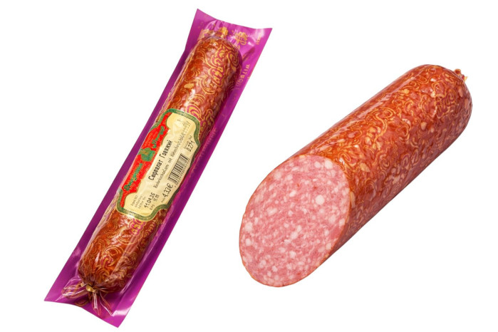 деталь Сервелат говяжий/куриный салями Lackmann.