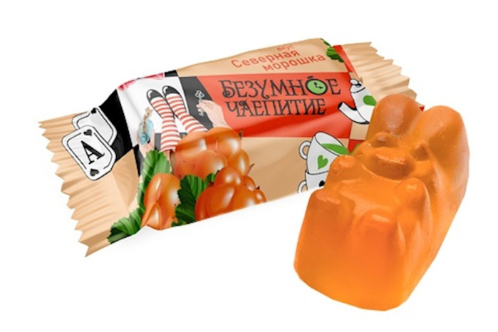 деталь Желейные конфеты Безумное чаепитие со вкусом северной морошки 250г Sweet Life