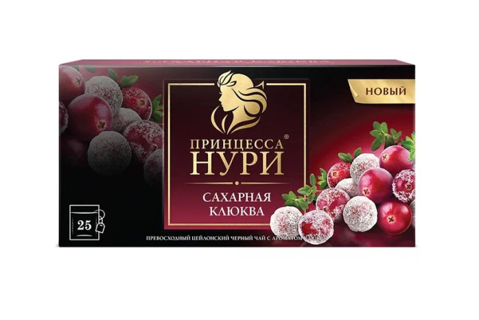 деталь Черный чай Сахарная клюква 25*1,5г Принцесса Нури