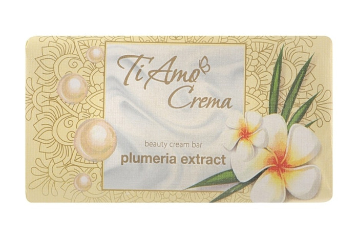 деталь Твердое мыло с экстрактом плюмерии 125 г Ti Amo Crema