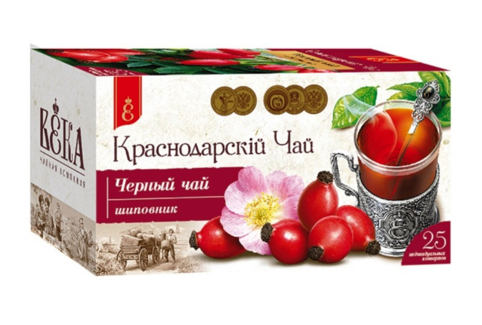 деталь Чай чёрный с шиповником 20*1,7г Краснодарский