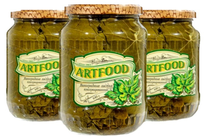 деталь Виноградные листья 640г ArtFood
