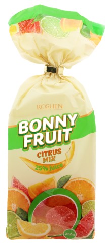 деталь Желе Bonny фруктово-цитрусовый микс 200г Roshen