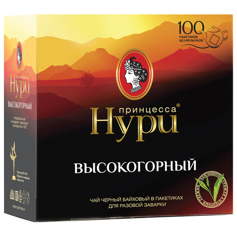 деталь Чай черный Принцесса Нури Бергамот 100*2г