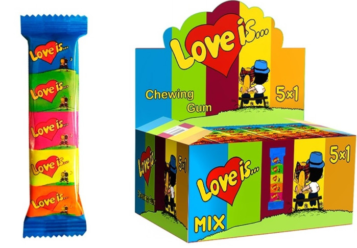 деталь Žvýkačka Love is... 5x4,2g