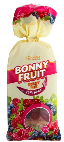 деталь Конфеты Bonny Fruit Berry микс 200г Roshen