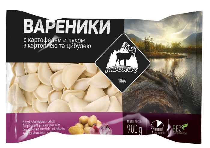 деталь Вареники с картофелем и луком 900 г Mooroz