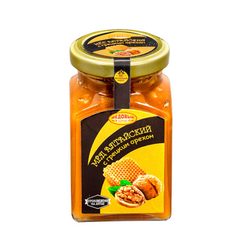 деталь Мёд Алтайский с грецким орехом 320г МК