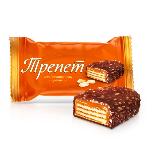 деталь ТРЕПЕТ конфеты с мягкой карамелью и арахисом НК