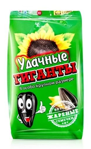 деталь Семечки 250г Удачные Гиганты