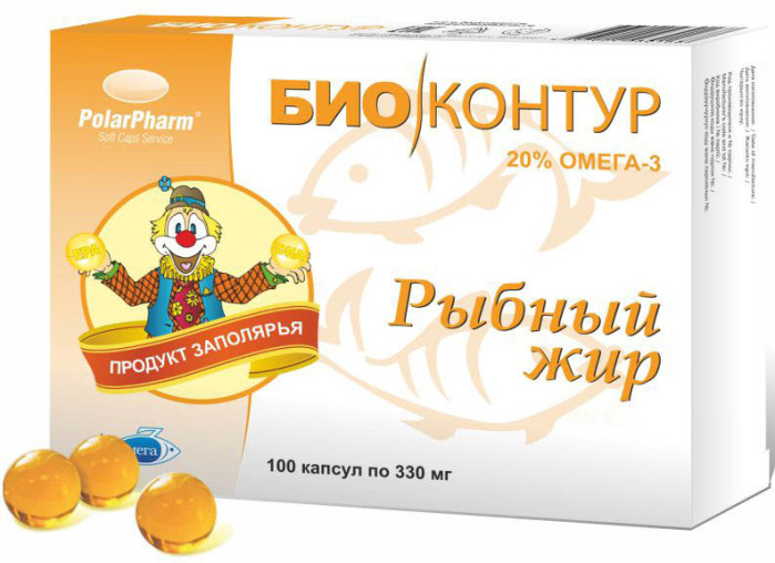деталь Rybí tuk BioKontur Omega 3 330mg