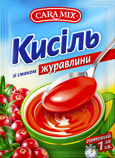 деталь Кисель со вкусом клюквы 90г Caramix