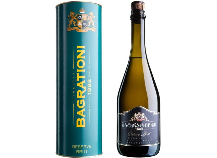 деталь Вино игристое белое Bagrationi Reserve Brut 0,75L