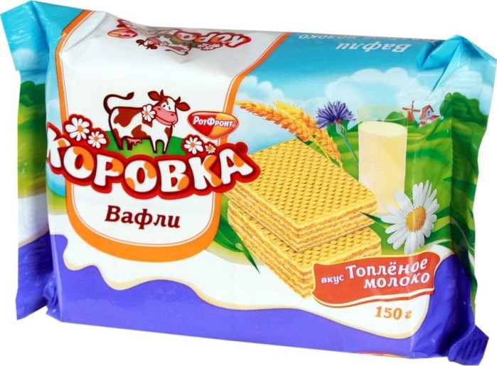 деталь Korovka oplatky s poíchutí mléka Rot Front 150g