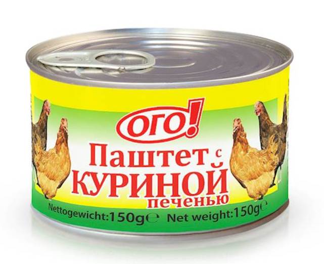 деталь Паштет с куриной печенью ОГО! 150г