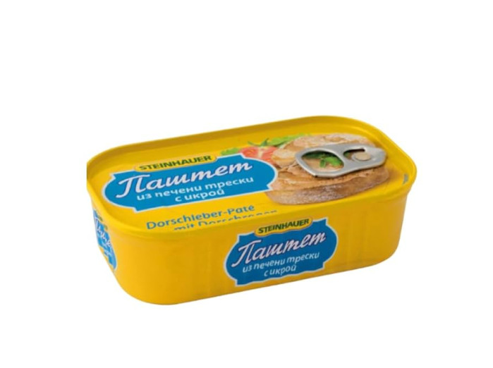 деталь Печень из трески с икрой 125г Steinhauer