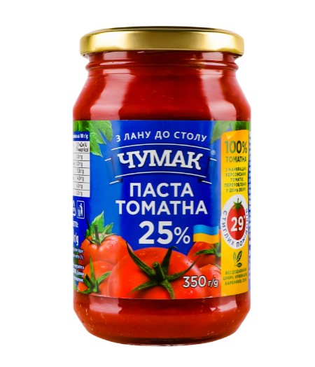 деталь Томатная паста  350г Чумак