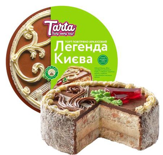 деталь Торт Легенда Киева с арахисом 850г Tarta