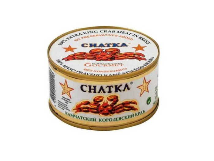 деталь Maso kamčatského kraba v nálevu 185g Chatka