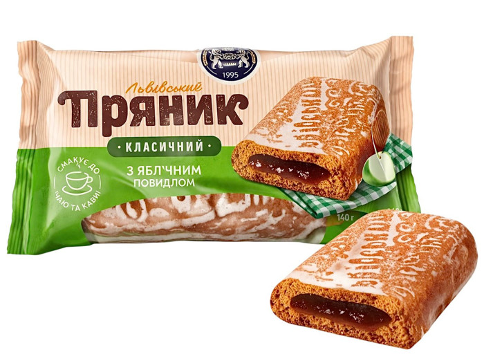 деталь Пряник «Львовский» с яблочным повидлом 140 г Кулиничі