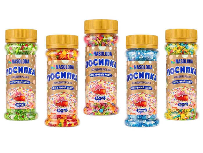 деталь Кондитерская посыпка микс 80г Nasoloda