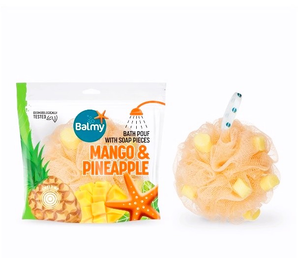 деталь Банная мочалка с мылом Манго и ананас Balmy