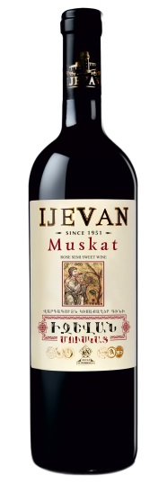 деталь Вино розовое полусладкое Ijevan Мускат 0,75л