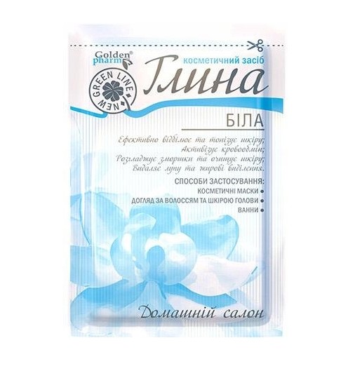 деталь Белая глина 60г Golden Pharm