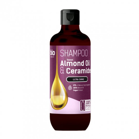 деталь Шампунь для всех типов волос Almond Oil + Ceramides 355мл Bio Naturell
