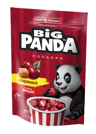 деталь Попкорн в карамели со вкусом вишни 90г Big Panda