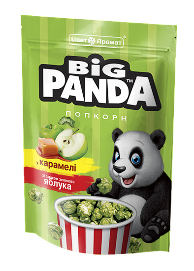 деталь Попкорн в карамели со вкусом яблока 90г Big Panda
