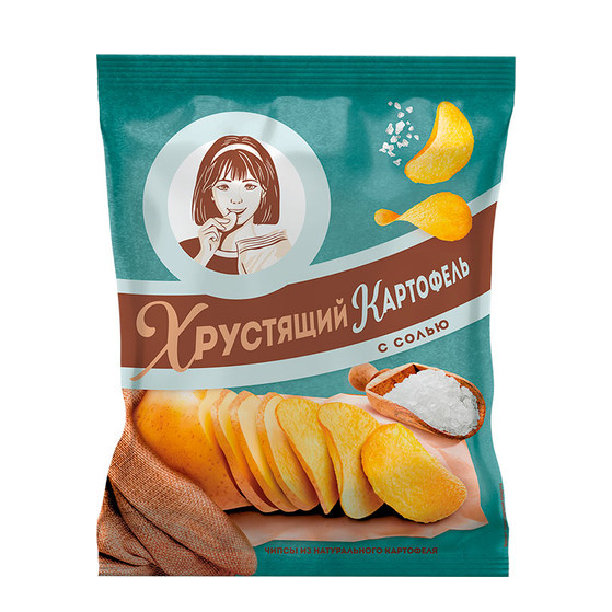 деталь Чипсы с солью 70г Хрустящий картофель