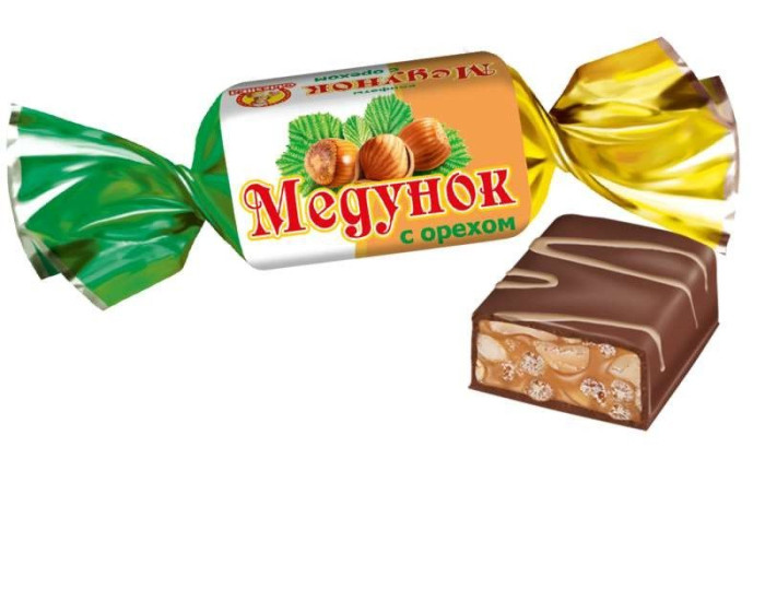 деталь MEDUNOK Slavyanka čokoládový s ořiškáma