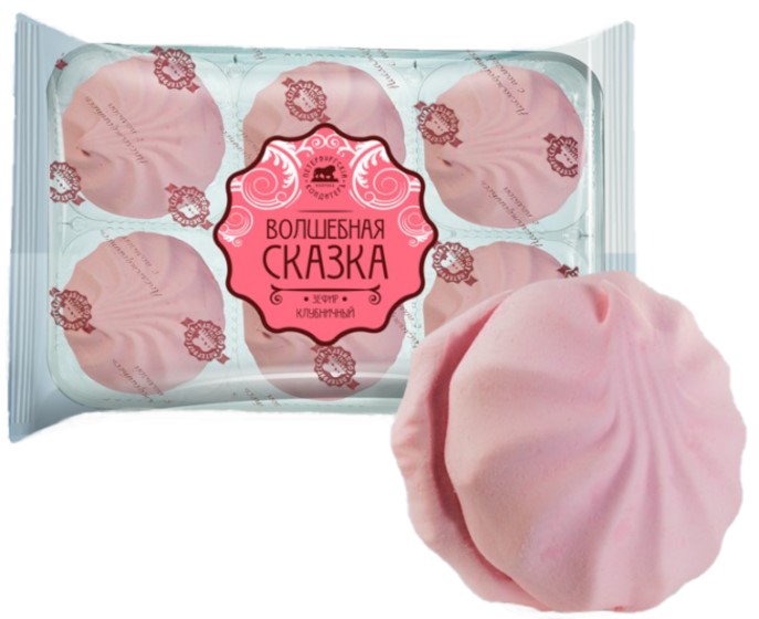 деталь Zefír Jahodový 310g Peterburgskij konditer