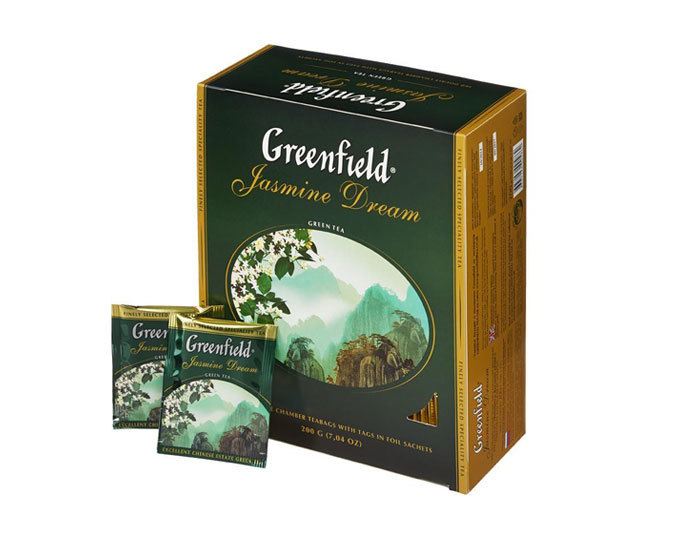 деталь Чай черный Жасмин 100*2г Greenfield