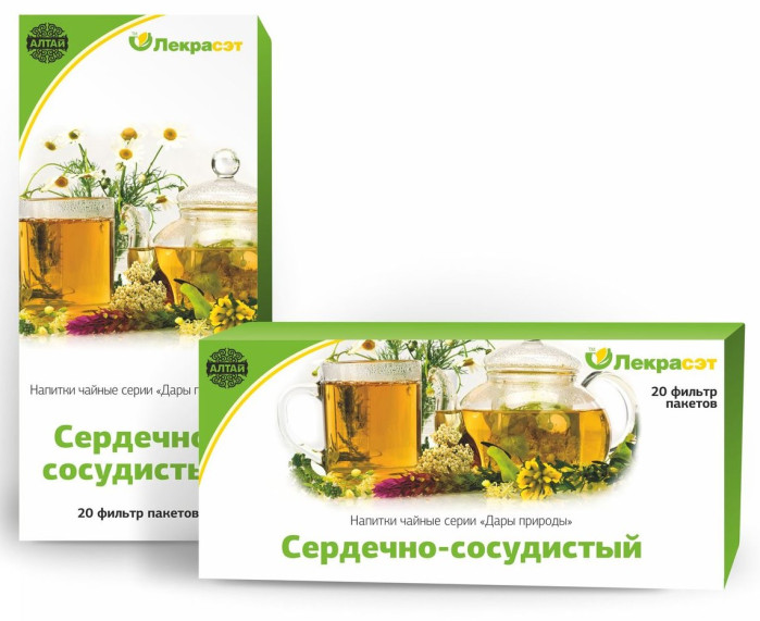 деталь Сбор трав Сердечно-сосудистый 20*1,5г Лекрасэт