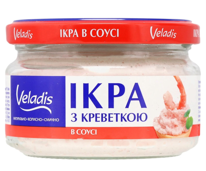 деталь Икра сельди с креветками 160г Veladis