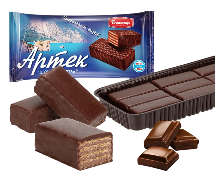 деталь Вафельный торт Артек 190г Franzeluta