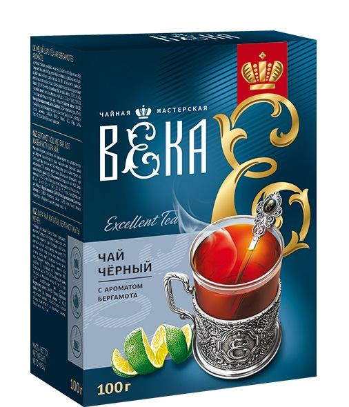 деталь Sypaný černý čaj s bergamotem 100g Krasnodarskij
