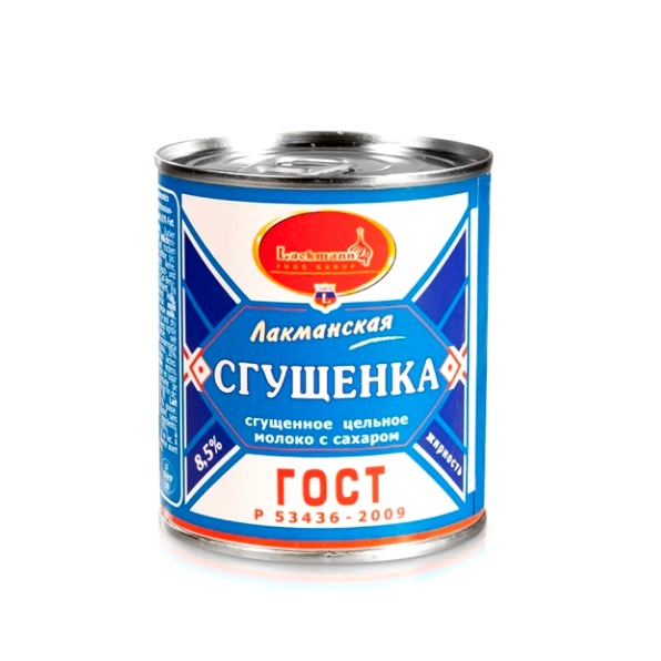 деталь Kondenzované mléko Lackmann 397g