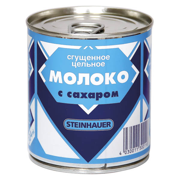 деталь Slazené kondenzované mléko Steinhauer 397g