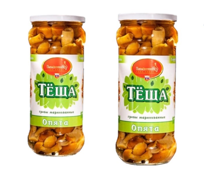 деталь Nakládané houby s česnekem 315g