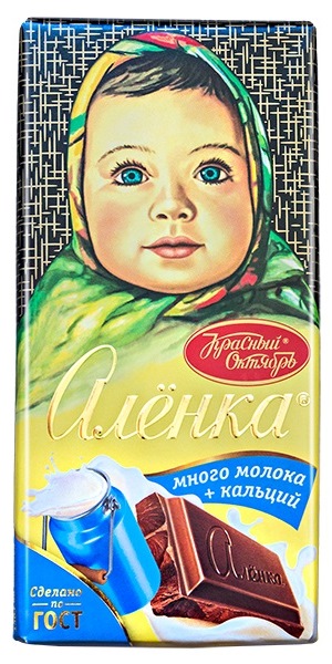 деталь Čokoláda mléčná Alenka + Ca 90g