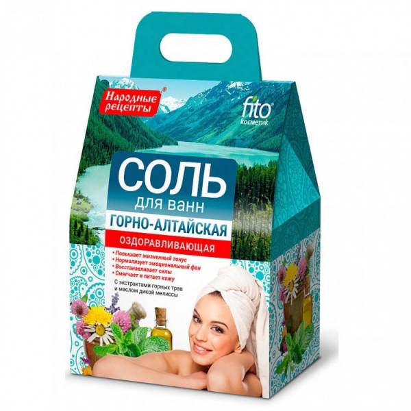 деталь Соль для ванн Горно-Алтайская 500г Фито Косметик