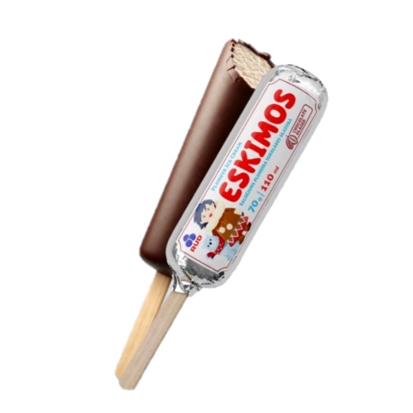 деталь Eskimo v čokoládě Bílé Zlato RUD 70g